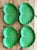 Vintage Glazed Ceramic Cabbage Leaf Plates - Set of 8 For Sale - Image 12 of 12
