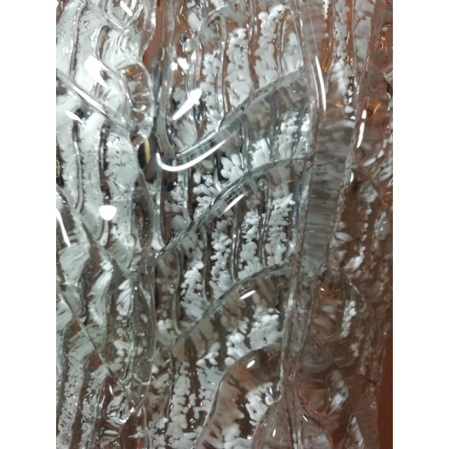 Mid-Century Modern Murano Glass Sheets Pendant Lamp For Sale - Image 9 of 18