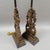 Pair of Carved Wood French Style Table Lamps With Bronze Finials For Sale - Image 4 of 8