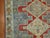 Fine Blue Red Antique Persian Senneh Rug For Sale - Image 11 of 18