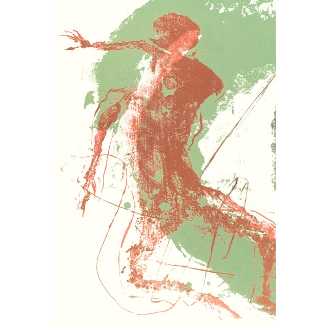 Contemporary 1968 "Moby Dick" Lithograph by Benton Spruance "Man Against Monster" For Sale - Image 3 of 6