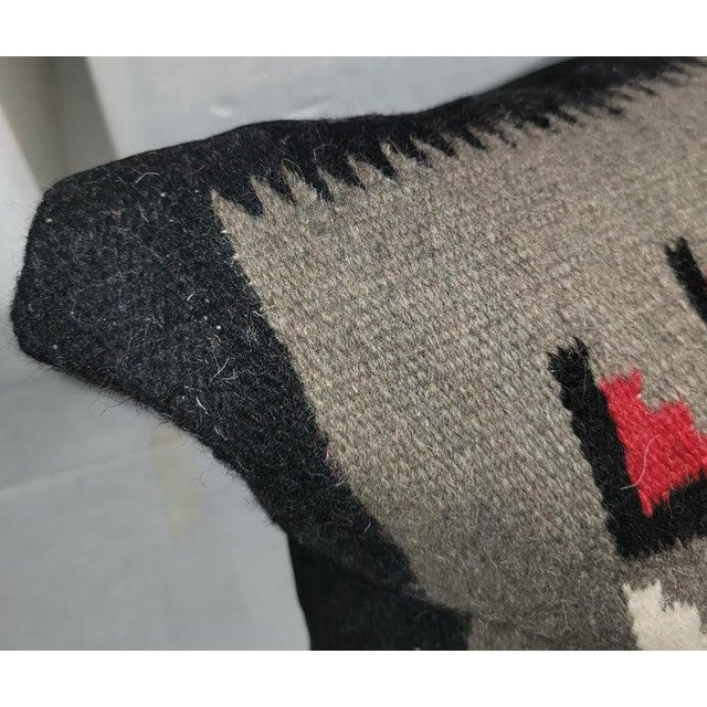 1950s 1950s Mexican Indian Weaving Bolster Pillow For Sale - Image 5 of 6