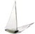 Seguso Archimede Seguso Murano Signed Vintage Topaz Clear Italian Art Glass Nautical Sailboat Sculpture For Sale - Image 4 of 7