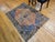 Vintage Turkish Oushak Area Rug, Hand-Knotted Wool, Blue & Tan, 4' x 6' For Sale - Image 4 of 15