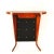 Italian Demi Lune Console Table in Wood, 1950s For Sale - Image 3 of 13