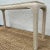 Pencil Reed Console Table with Waterfall Edges & Beveled Glass Top For Sale - Image 9 of 11