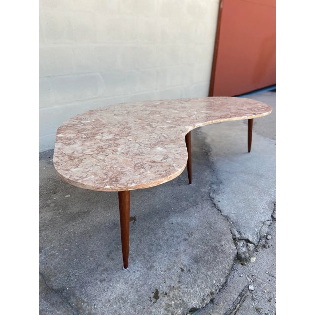 Mid-Century Modern Mid Century Modern Granite Boomerang Coffee Table For Sale - Image 3 of 9