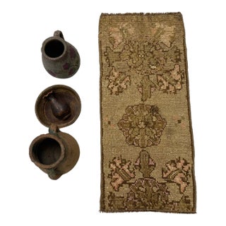 Oushak Floral Handknotted Carpet For Sale