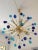 Metal Murano Style Glass Sputnik Multicolors Italian Handmade Chandelier from Simoeng For Sale - Image 7 of 8