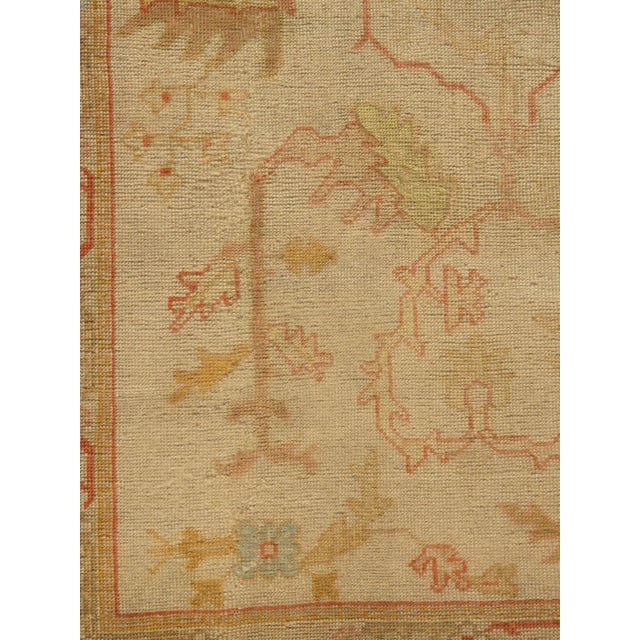 Turkish Antique Turkish Oushak Rug, 11ft 6in X 14ft 6in For Sale - Image 3 of 4