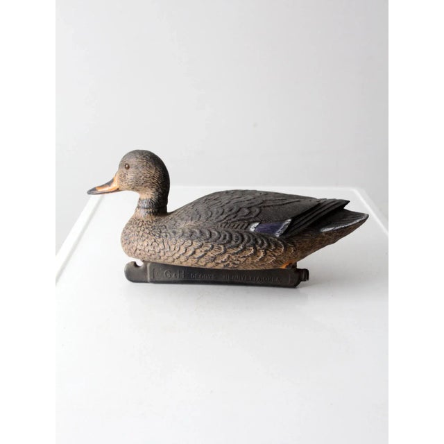 Vintage G&h Duck Decoy For Sale - Image 6 of 12