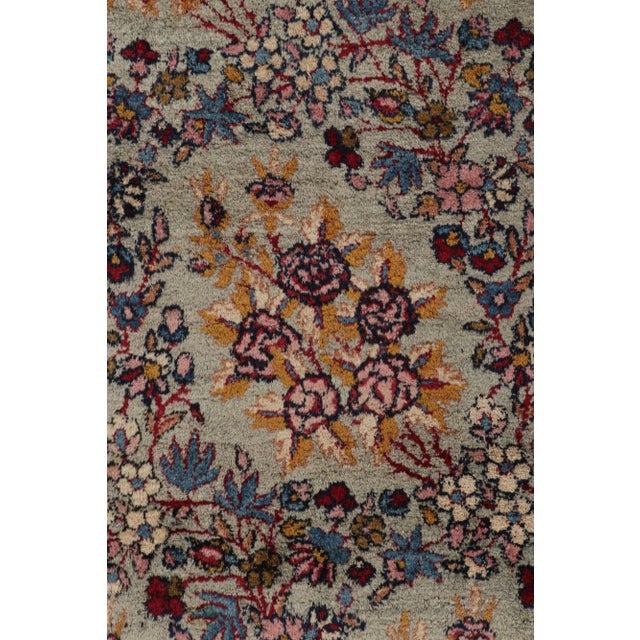 Antique Persian Kerman Rug With Polychromatic Floral Patterns by Rug & Kilim For Sale In New York - Image 6 of 7