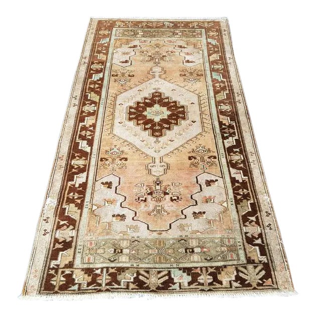Vintage Handmade Tribal Rug- 3′6″ × 6′10″ For Sale