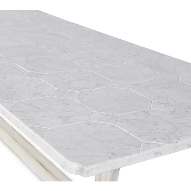 French Tara Shaw for Century Furniture Lucca Ii 120 Dining Table - Stone Top For Sale - Image 3 of 6