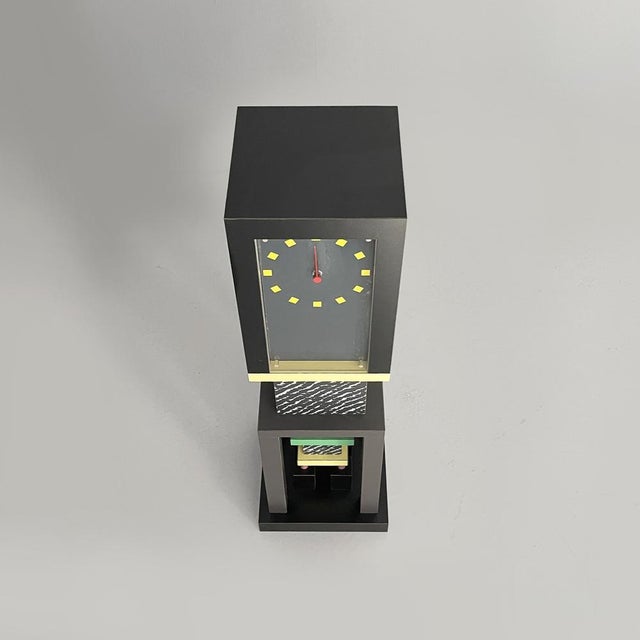1980s Italian Modern Metropole Table Clock from George J. Sowden, 1982 For Sale - Image 5 of 18