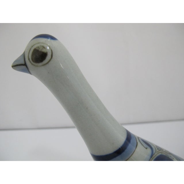Ceramic Ken Edwards El Palomar Blue Tonala Mexico Folk Pottery Dove Bird Figurine Pair For Sale - Image 7 of 15
