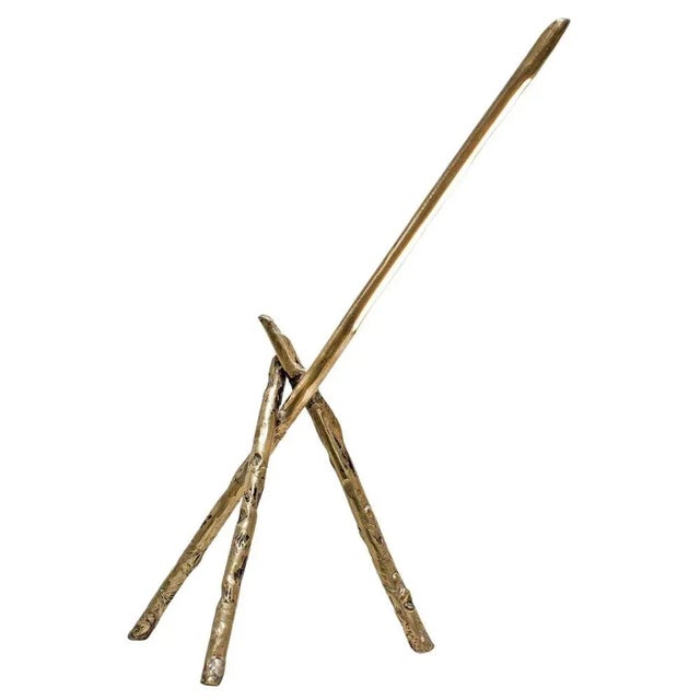 Metal Prometeo Brass Table Lamp by Morghen Studio For Sale - Image 7 of 7