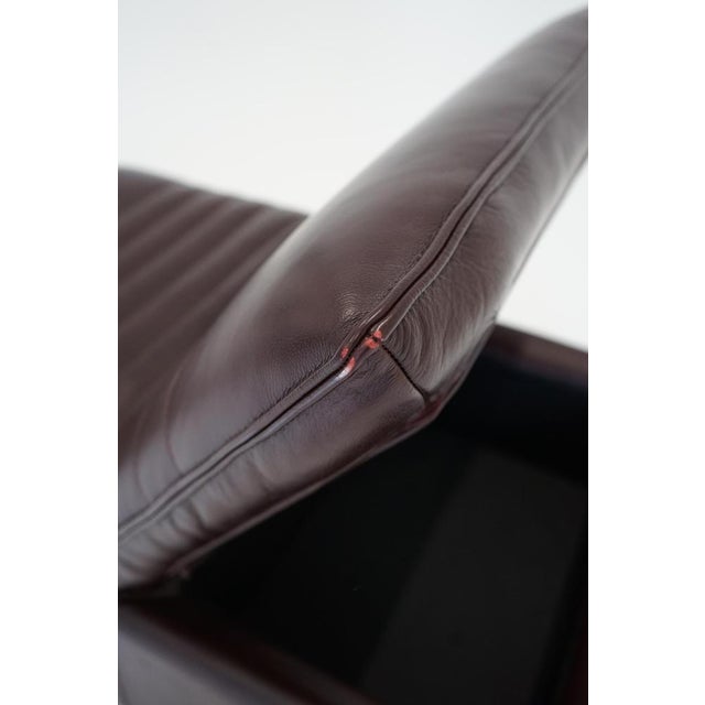 Leather Reclining Chair, 1980s For Sale - Image 4 of 5