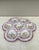 vely large French faience oyster plate in pastel colors with flowers, circa 1900 signed Alfred Renoleau Angouleme.