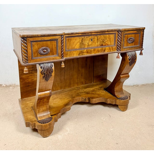Art Deco Console Table with One Drawer, 1940 For Sale - Image 11 of 16
