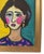Colorful impressionist abstract woman portrait painting on stretched artist canvas. Signed by the talented artist...