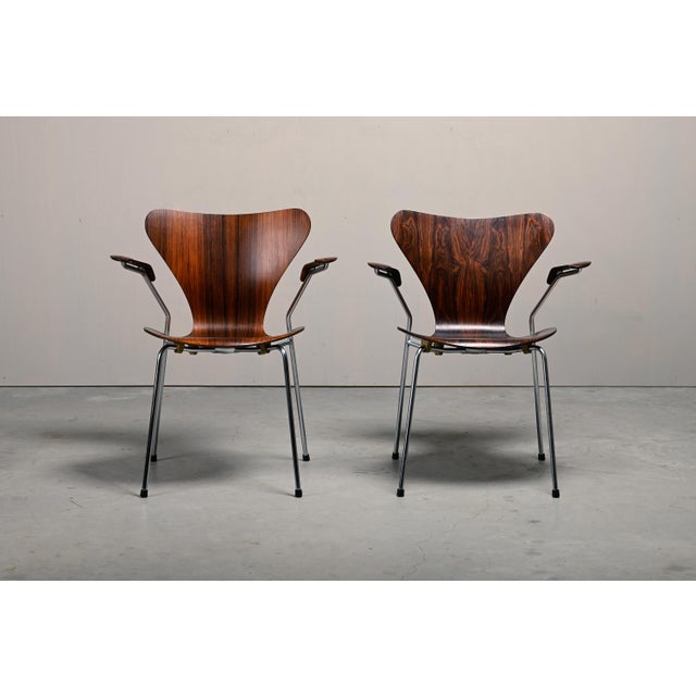 Brown Series 7 Armchair by Arne Jacobsen for Fritz Hansen, Denmark, 1960s For Sale - Image 8 of 18