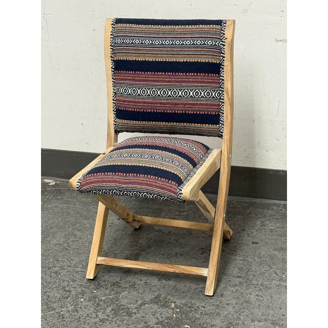 Anthropologie Sonoran Terai Folding Chair For Sale - Image 10 of 12