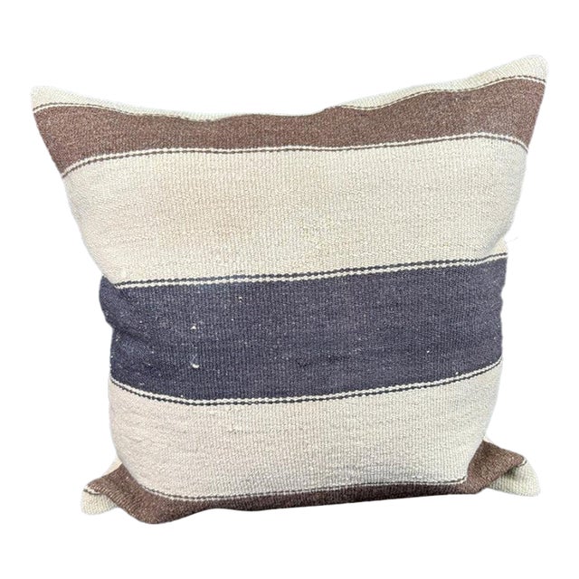 Turkish Hemp Pillow Cushion Natural Beige Brown Pillow Cushion Cover 24x24 For Sale