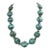 Late 20th Century Chunky Mosaic Turquoise Bead Necklace For Sale