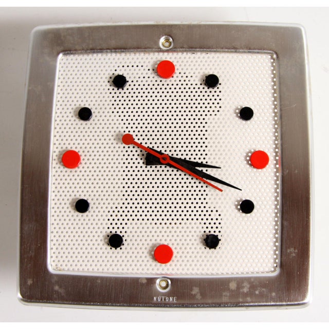 Vintage Mid Century Modern Nutone Wall Clock & Doorbell Chime Chairish