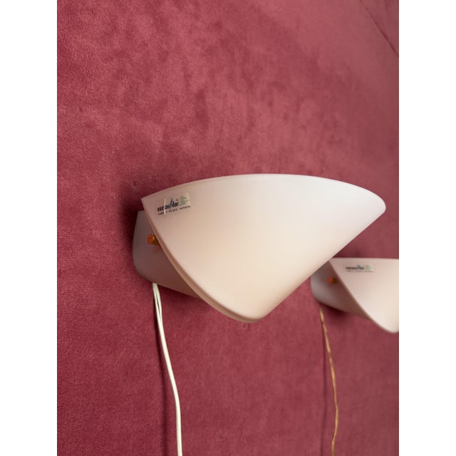 Vintage Wall Lamps in Pink Murano Glass, 1960s, Set of 2 For Sale - Image 10 of 15