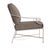 Contemporary Brown Jordan Venetian Lounge Chair, Dove frame with Fusion Taupe fabric For Sale - Image 3 of 5