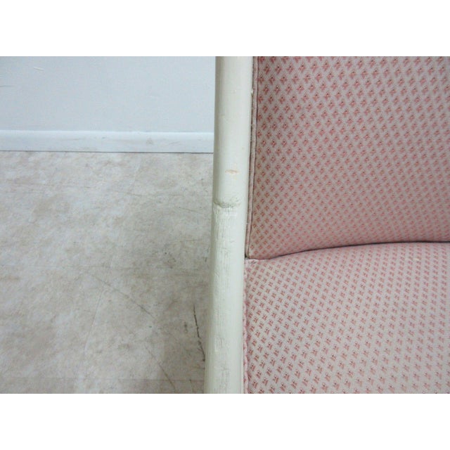 1970s Vintage Mid-Century Rattan Regency Armchair For Sale - Image 5 of 6