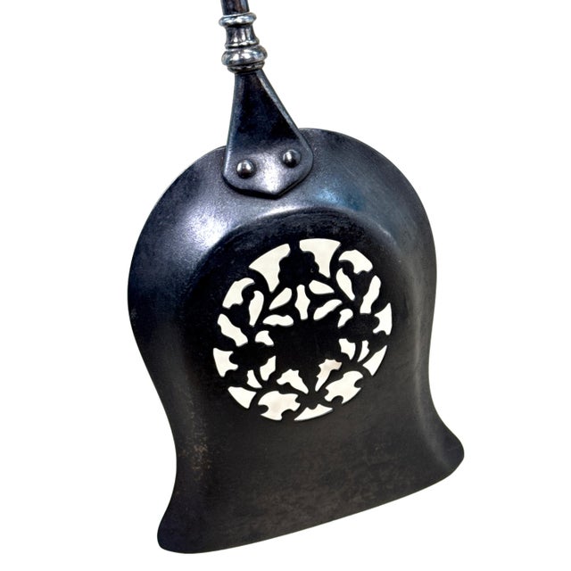 Antique Regency Polished Steel and Brass Fire Tools, 1820, Set of 3 For Sale - Image 10 of 15