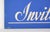 Blue Vintage Ladies Invited Cardboard Retail Wall Sign For Sale - Image 8 of 10