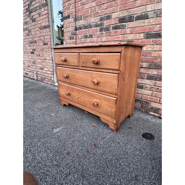 19th Century English Pine Chest of Drawers For Sale - Image 4 of 12