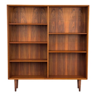 Large Walnut Bookcase by Bertil Fridhagen for Bodafors, 1969 For Sale