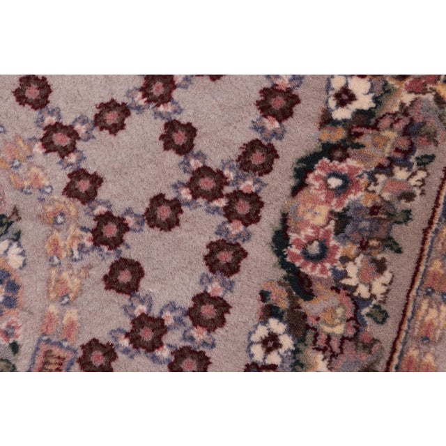 1990s Shabby Chic 1990's Pak-Persian Gray/Blue Wool Rug - 2'8'' X 4'4'' For Sale - Image 5 of 9