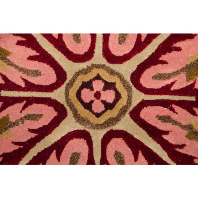 Textile Vintage Indian Aubusson Design Carpet - 6' X 9' For Sale - Image 7 of 13