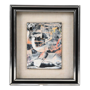 Framed Miniature Abstract Attributed to James Akston