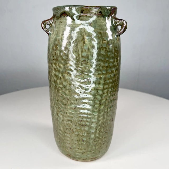 Ceramic 1970s Vivika & Otto Heino Studio Art Pottery Glazed Vase Ojai Calif For Sale - Image 7 of 7