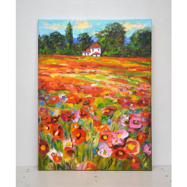This painting bursts with the vibrant energy of summer, captured through my expressive brushstrokes and rich oil colors. I...