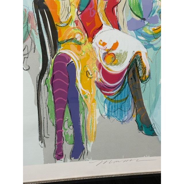 1990s Circa 1994 Isaac Maimon "Les Coquettes", Signed For Sale - Image 5 of 12