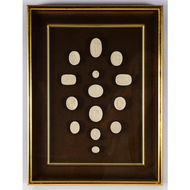 Antique Box Framed Grand Tour Giovanni Liberotti Intaglios 19 Th Century, Set of 2 For Sale - Image 9 of 16