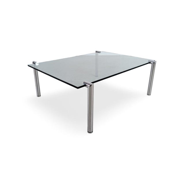 Mid-Century Modern Mid-Century Modern Coffee Table in Glass and Metal, 1980 For Sale - Image 3 of 8