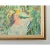 French vintage framed oil portrait on canvas of a lady (“Lydie”) surrounded by cherry trees in an orchard, painted by her...