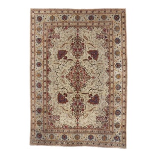 Antique Persian Kashan Rug - 08'09 X 12'06 For Sale