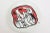 This lovely set of vintage block transfer glazed porcelain Limoges France plates are initialed FL after Fernand Leger....