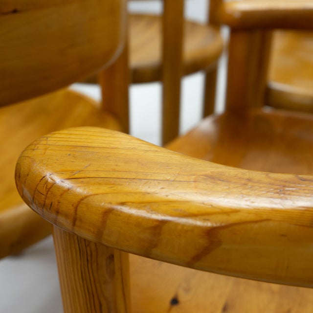 Pinewood Carver Chairs attributed to Rainer Daumiller, 1970s, Set of 6 For Sale - Image 11 of 16