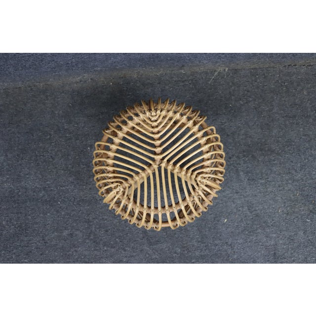 Mid-Century Modern Mid-Century Rattan Plant Stand For Sale - Image 3 of 8